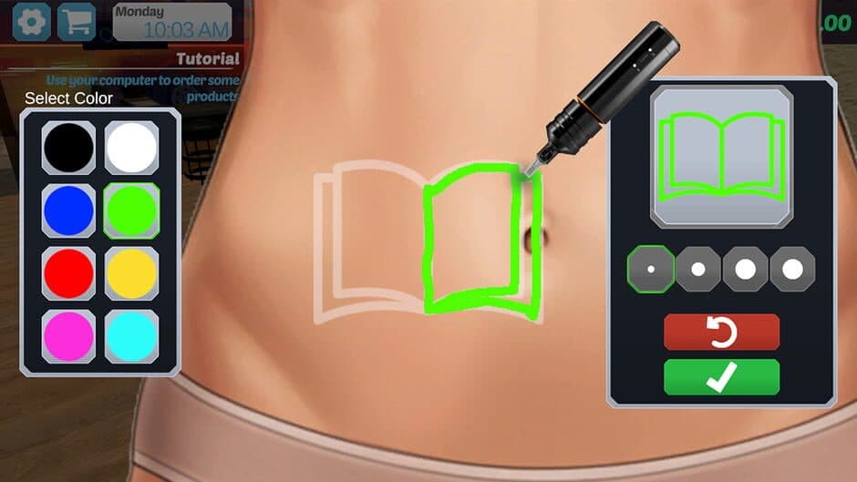 Скриншот 4 из Tattoo Studio Simulator