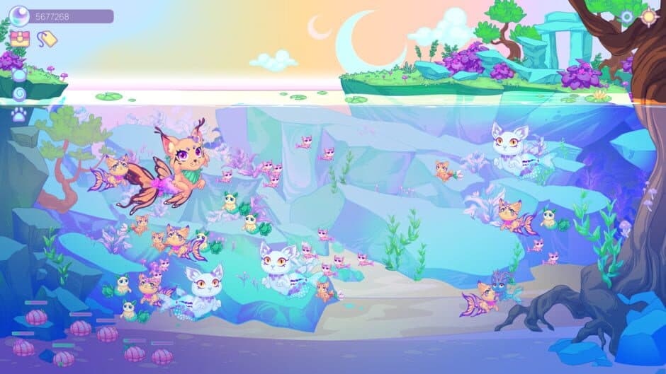 Скриншот 2 из Mermeows - Chill Cat Mermaids