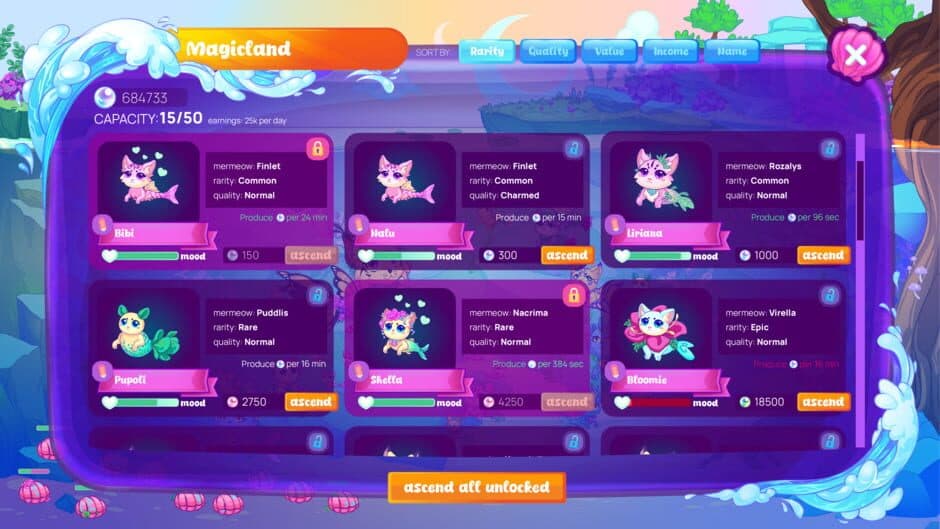 Скриншот 3 из Mermeows - Chill Cat Mermaids