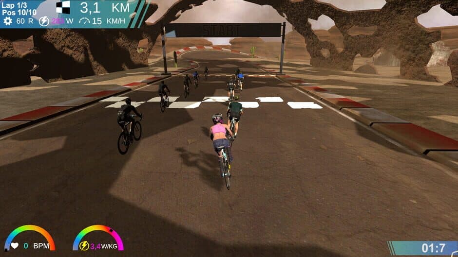 Скриншот 2 из CyclingArcadeRaceSimulator