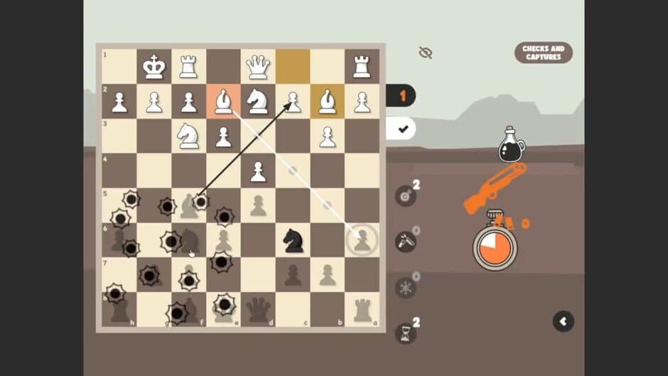 Скриншот 1 из Checkmate in the Wild West: Chess Adventure