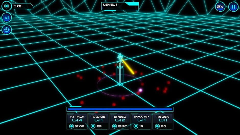 Скриншот 2 из Idle Geometry Defense