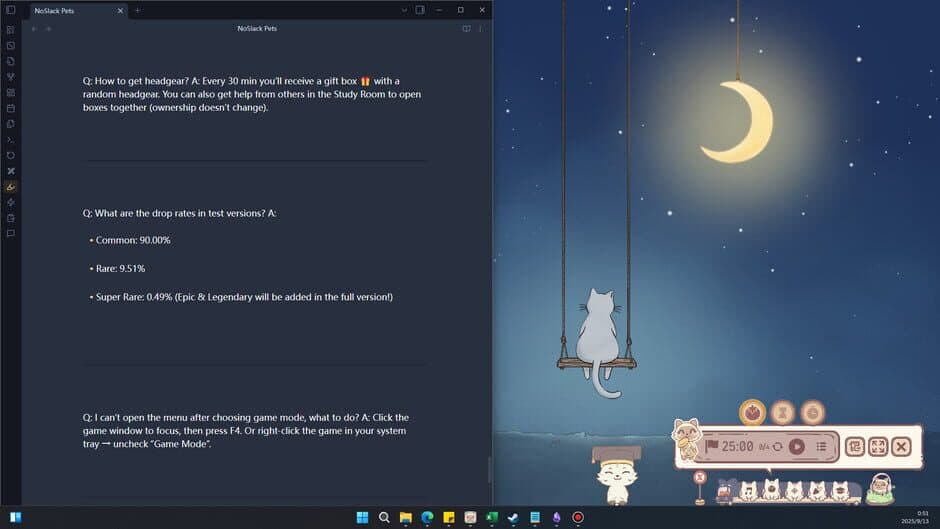 Скриншот 1 из NoSlack Pets: Lo-Fi Paws