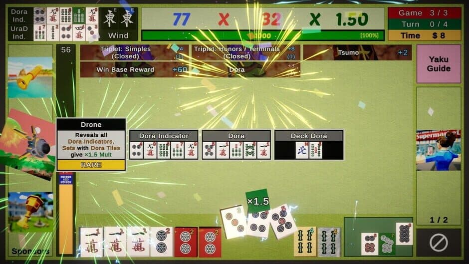 Скриншот 4 из Showdown! Mahjong Tutorial Included