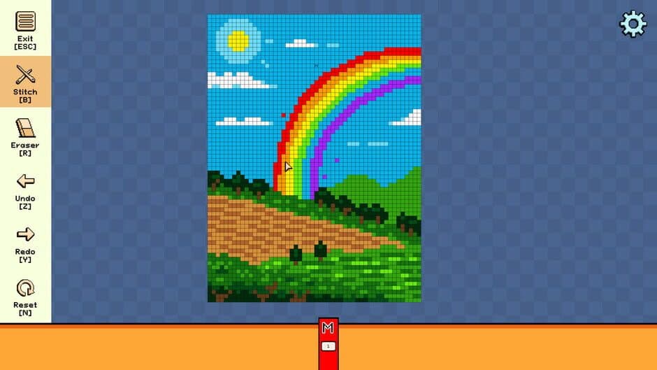 Скриншот 2 из Pixel Cross Stitch Color by Number: Landscapes Pack 5