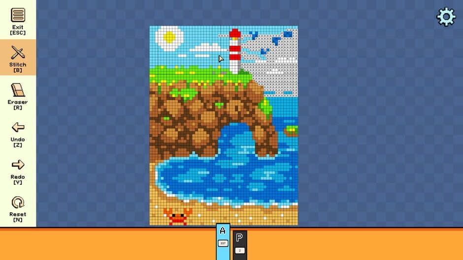 Скриншот 3 из Pixel Cross Stitch Color by Number: Landscapes Pack 5
