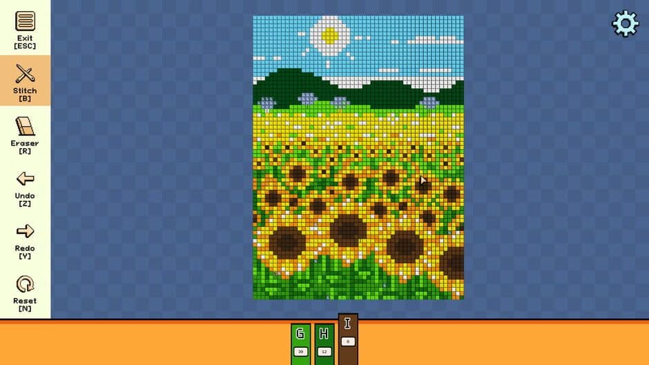 Скриншот 4 из Pixel Cross Stitch Color by Number: Landscapes Pack 5