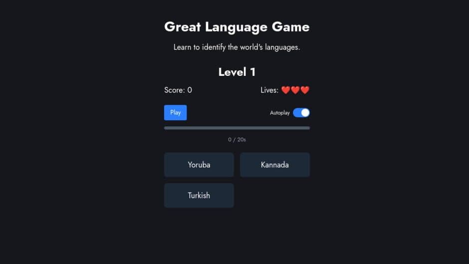 Скриншот 1 из The Great Language Game