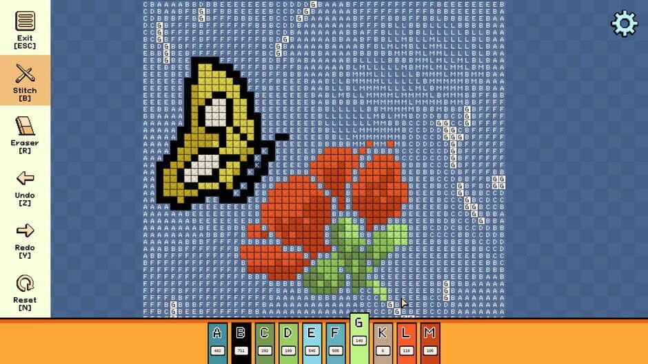 Скриншот 1 из Pixel Cross Stitch: Color by Number - Simple Nature Pack 2