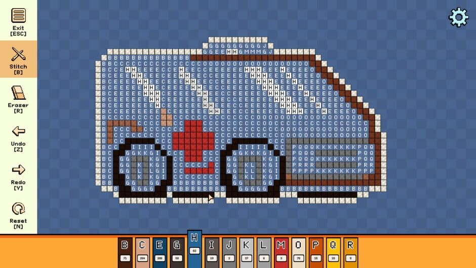 Скриншот 1 из Pixel Cross Stitch: Color by Number - Tiny Vehicles Pack