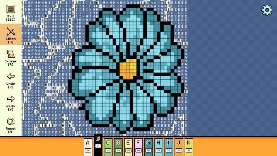 Скриншот 3 из Pixel Cross Stitch: Color by Number - Simple Nature Pack 2