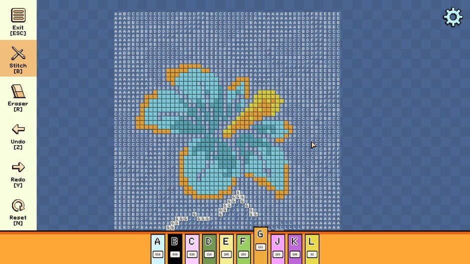Скриншот 4 из Pixel Cross Stitch: Color by Number - Simple Nature Pack 2