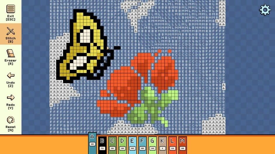Скриншот 5 из Pixel Cross Stitch: Color by Number - Simple Nature Pack 2