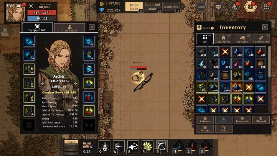 Скриншот 4 из Panoptyca: Idle RPG Manager