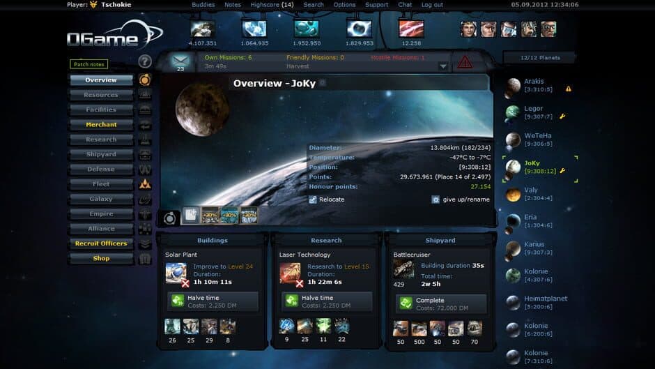 Скриншот 1 из OGame