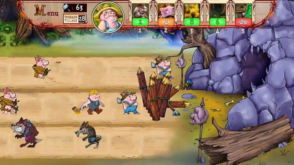 Скриншот 5 из Bacon Tales: Between Pigs and Wolves