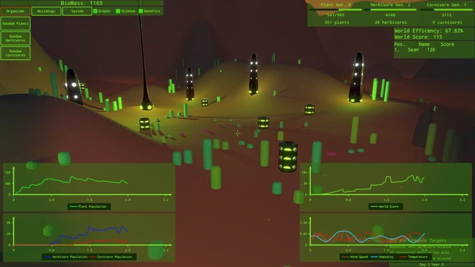 Скриншот 2 из Intelligent Design: An Evolutionary Sandbox
