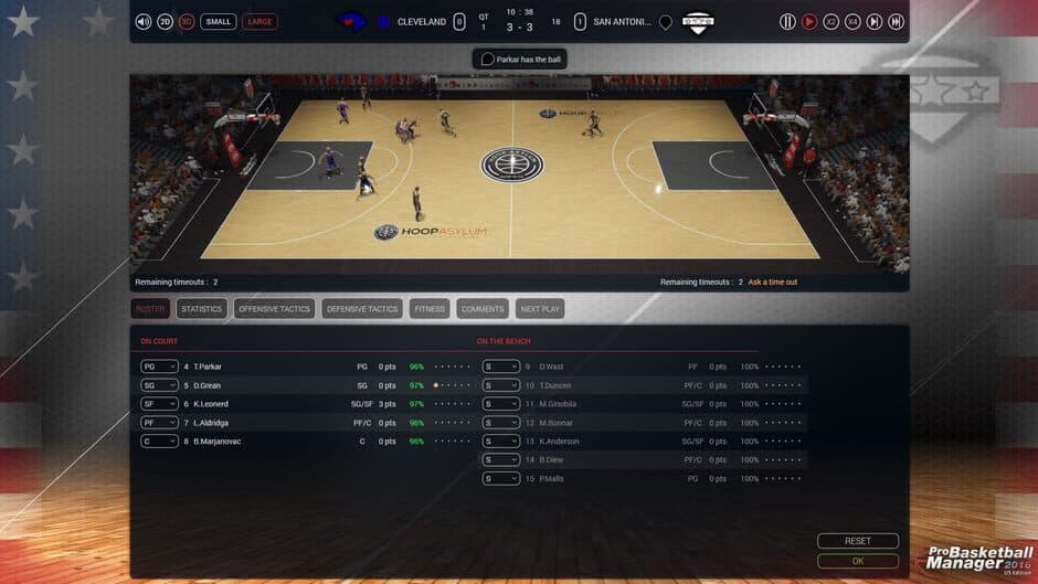 Скриншот 3 из Pro Basketball Manager 2016: US Edition