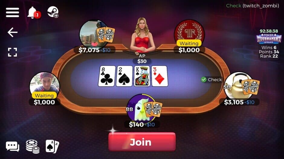 Скриншот 2 из Downtown Casino: Texas Hold'em Poker