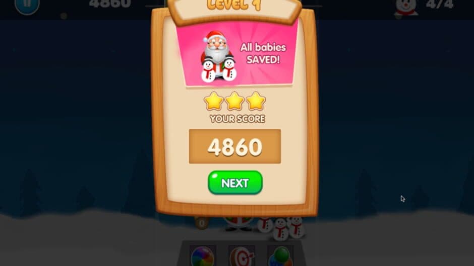 Скриншот 4 из Christmas Bubble Shooter