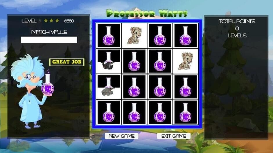 Скриншот 2 из Professor Watts Memory Match: Cute Animals