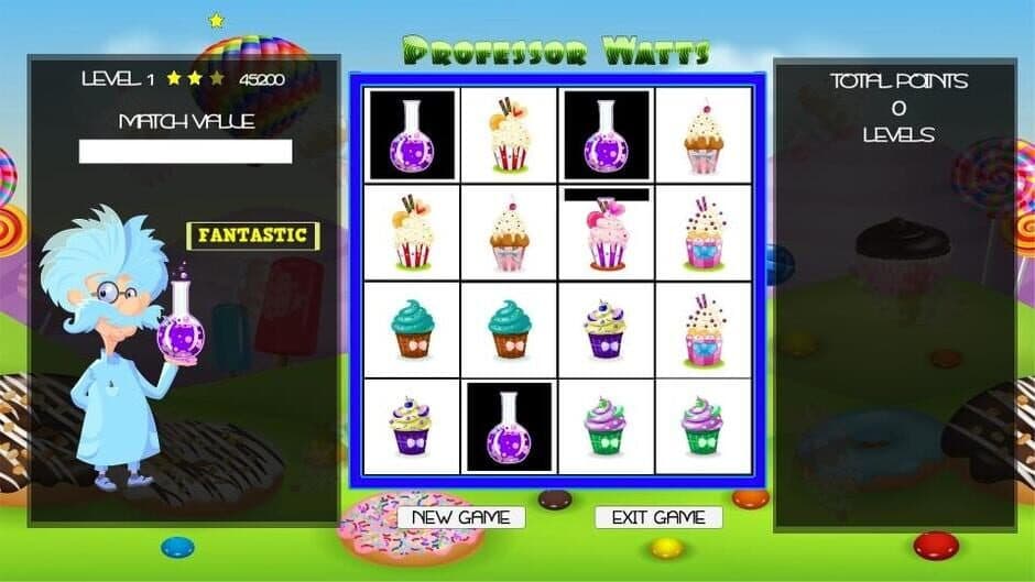 Скриншот 2 из Professor Watts Memory Match: Yummy Cupcakes