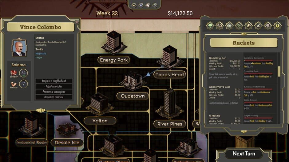 Скриншот 2 из The Commission: Organized Crime Grand Strategy
