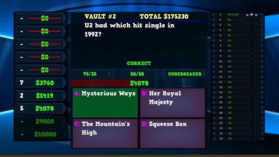 Скриншот 2 из Trivia Vault: Music Trivia