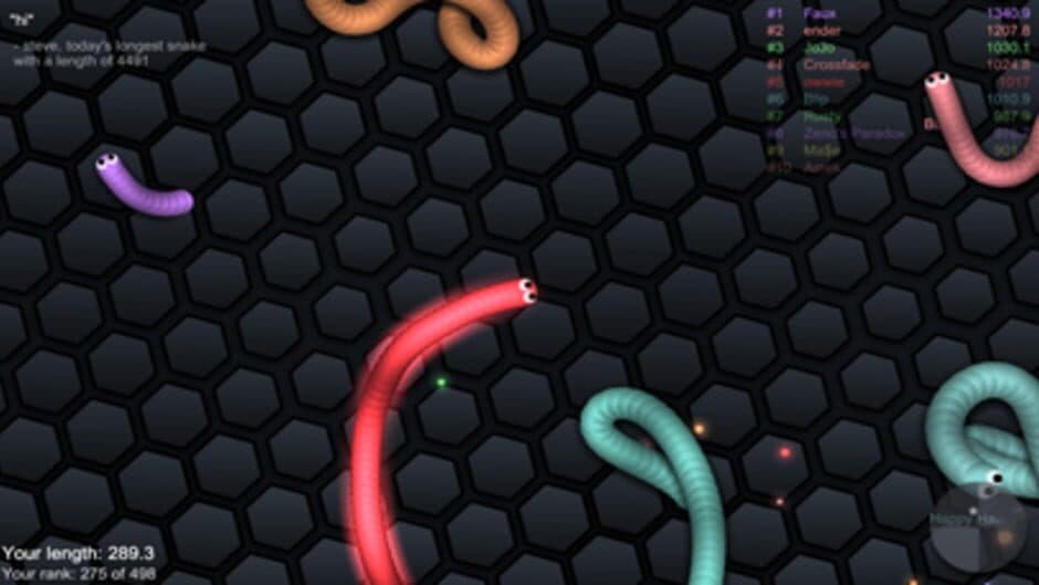 Скриншот 8 из Slither.io