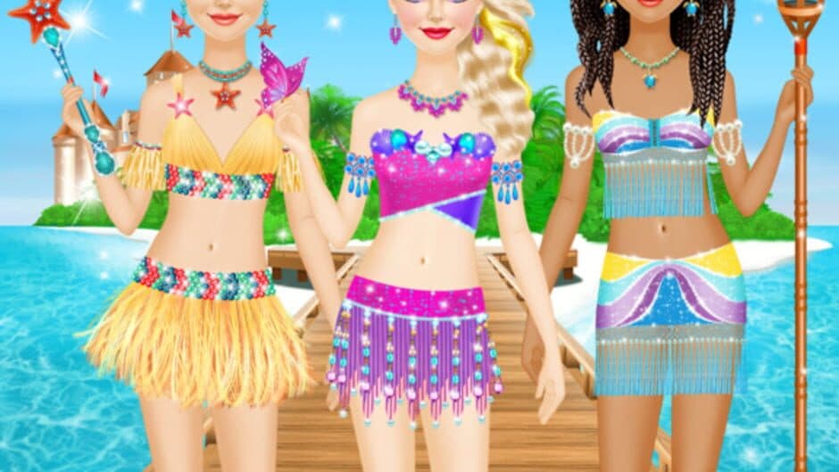Скриншот 9 из Tropical Princess - Makeup and Dressup Salon Game