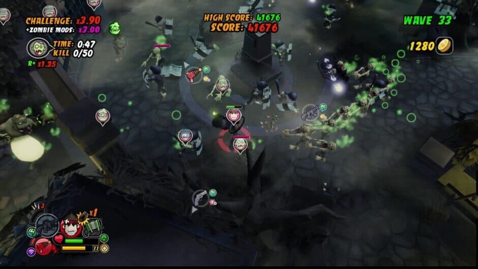 Скриншот 2 из All Zombies Must Die! Scorepocalypse