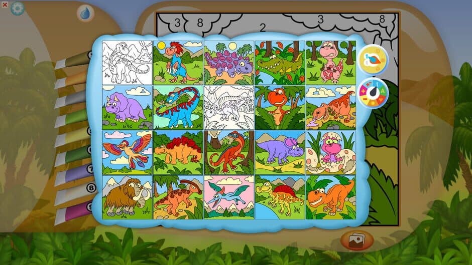 Скриншот 1 из Color by Numbers - Dinosaurs