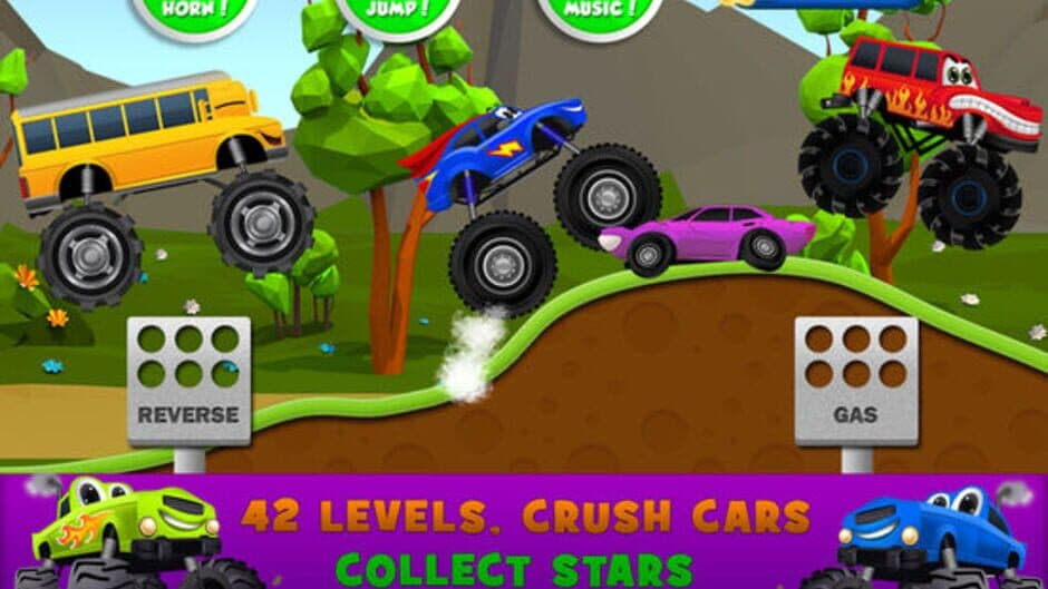 Скриншот 2 из Monster Trucks Kids Racing Game
