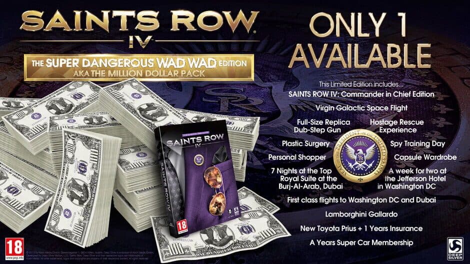 Скриншот 1 из Saints Row IV: Super Dangerous Wad Wad Edition (aka the Million Dollar Pack)