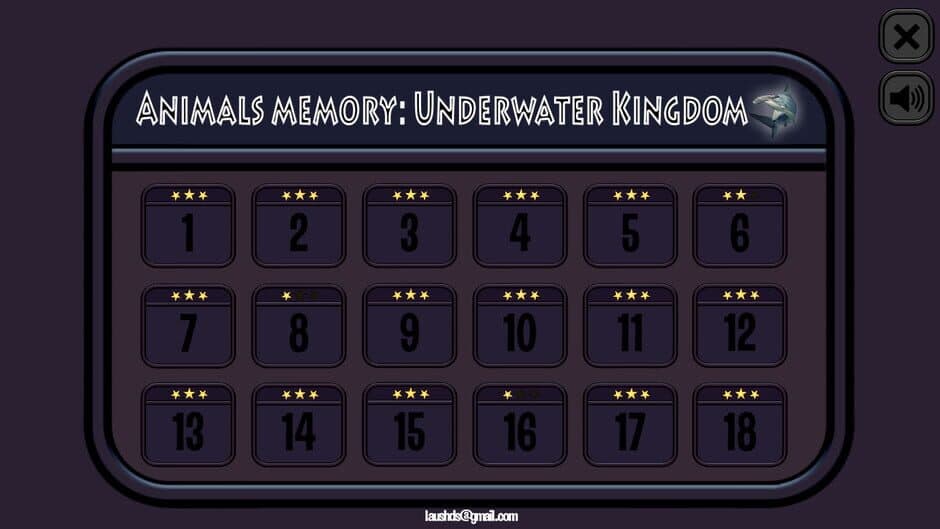 Скриншот 2 из Animals Memory: Underwater Kingdom
