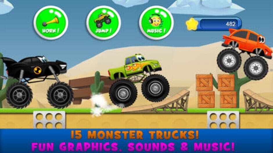 Скриншот 10 из Monster Trucks Kids Racing Game