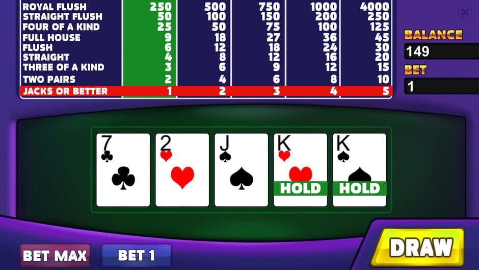 Скриншот 1 из Royal Casino: Video Poker