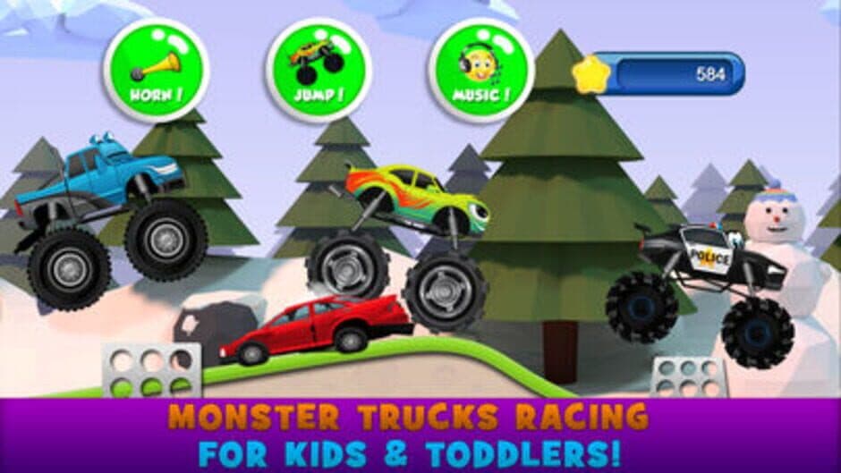 Скриншот 3 из Monster Trucks Kids Racing Game