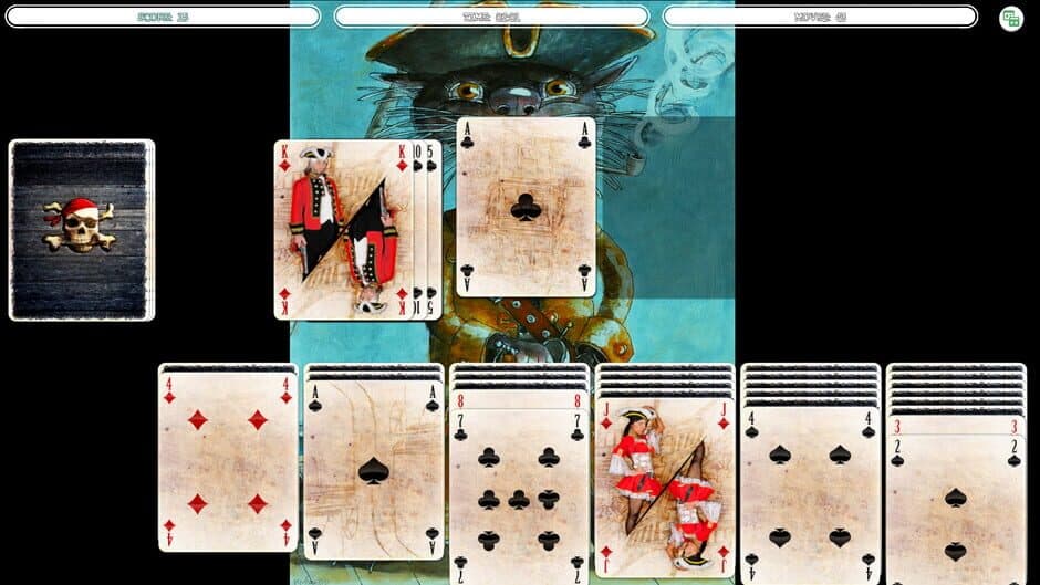 Скриншот 2 из Solitaire - Cat Pirate Portrait