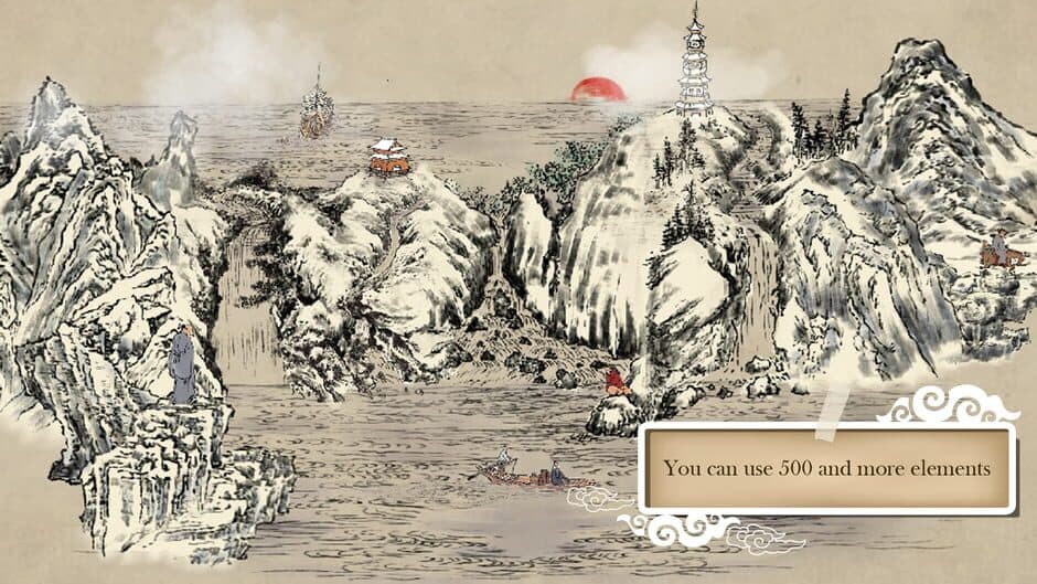 Скриншот 6 из Chinese Ink Painting Puzzle & Creator
