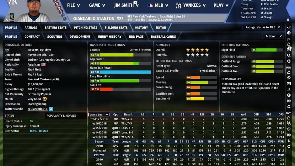 Скриншот 3 из Out of the Park Baseball 19