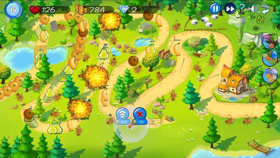 Скриншот 4 из Fruit Tower Defense