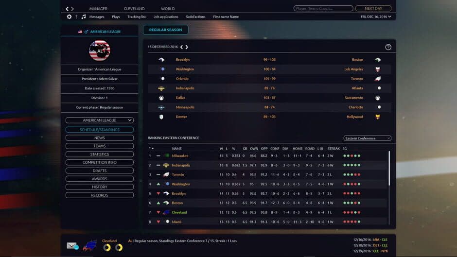 Скриншот 2 из Pro Basketball Manager 2017