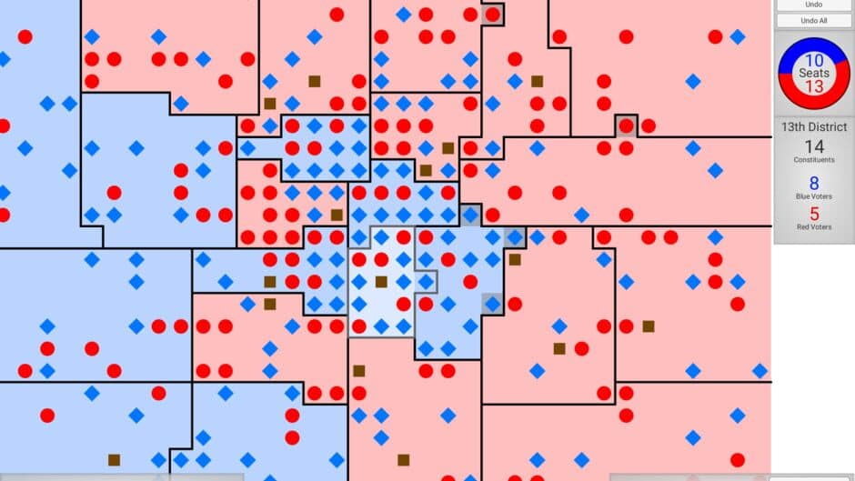 Скриншот 3 из Gerrymandering: Red vs Blue