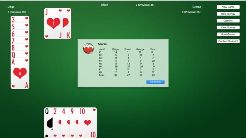 Скриншот 3 из Hearts Cards