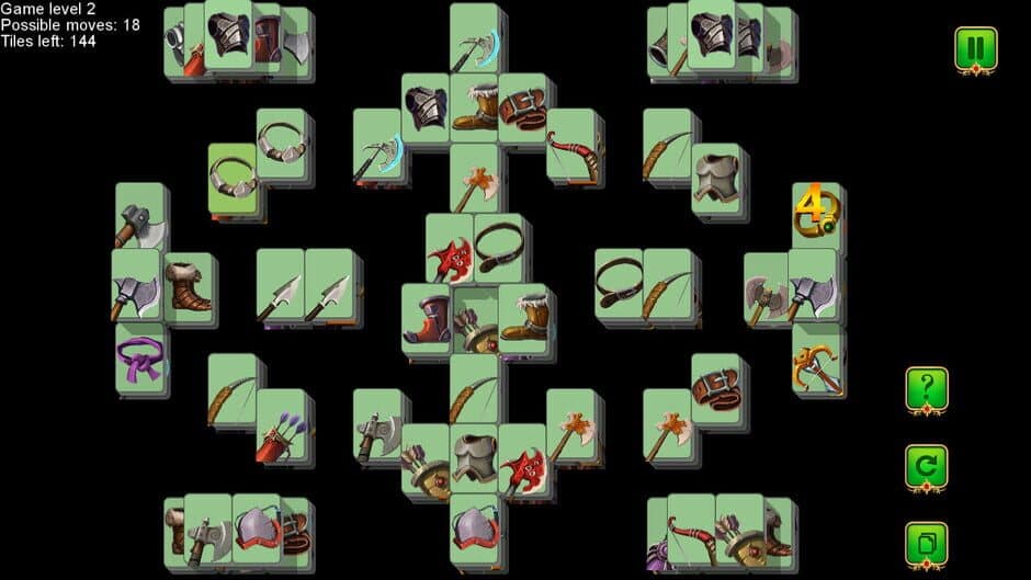 Скриншот 3 из Weapon and Armor: Mahjong