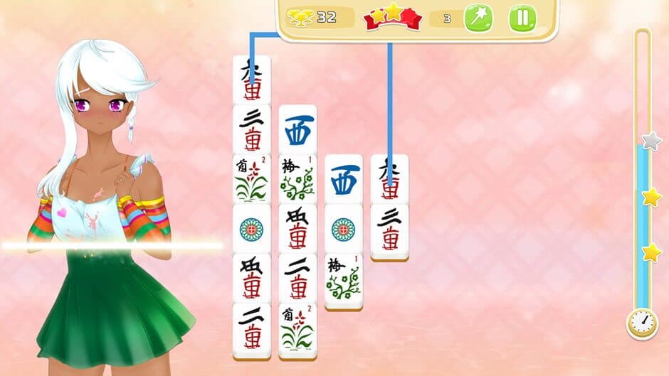 Скриншот 1 из Mahjong Pretty Manga Girls
