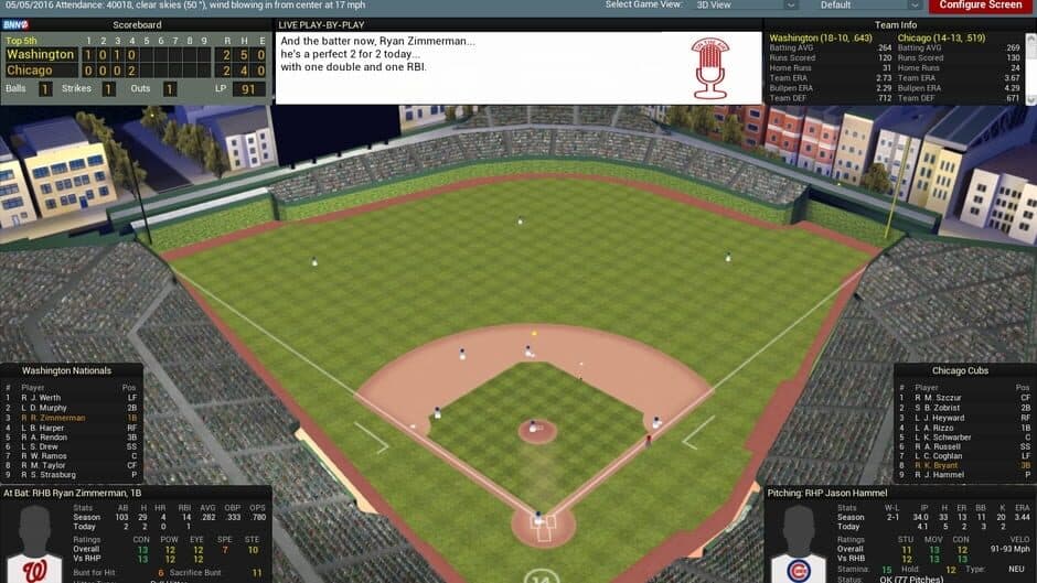 Скриншот 5 из Out of the Park Baseball 17