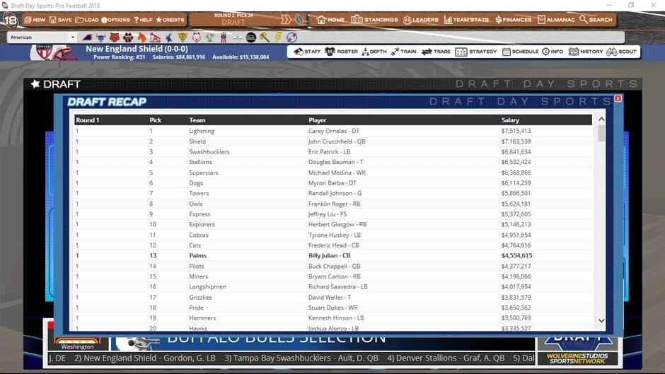Скриншот 5 из Draft Day Sports: Pro Football 2018