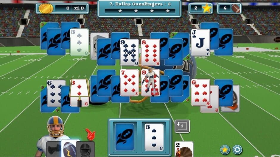 Скриншот 10 из Touch Down Football Solitaire